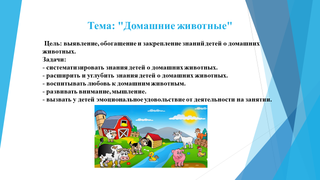 ОУД на тему: "Домашние животные". Воспитатель: Алхарова Р.М.