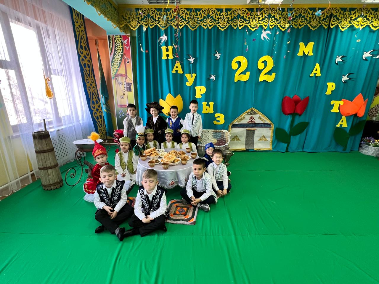 Наурыз мерекесі сіздің өміріңізге жаңа жарқын сәттер, сәттілік пен молшылық әкелсін!  Пусть праздник Наурыза принесет в вашу жизнь новые яркие моменты, удачу и изобилие!  Предшкольная группа: „Пчелки“ Воспитатель: Архабаева А.М Хореограф: Блохина А.А